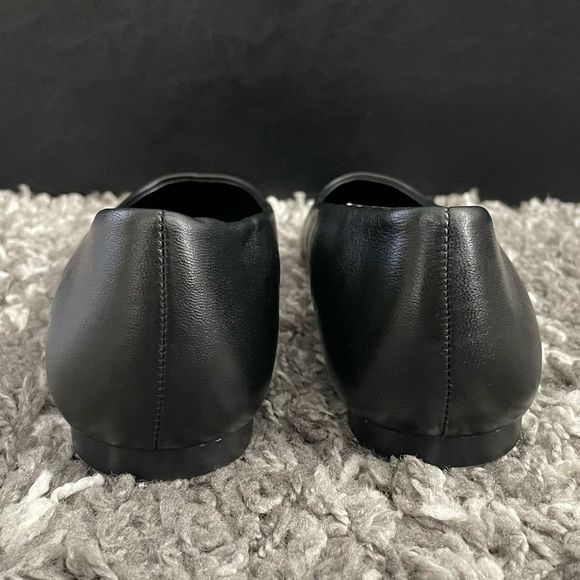 NWT Zara Studded Leather Ballet Flats - Picture 10 of 12